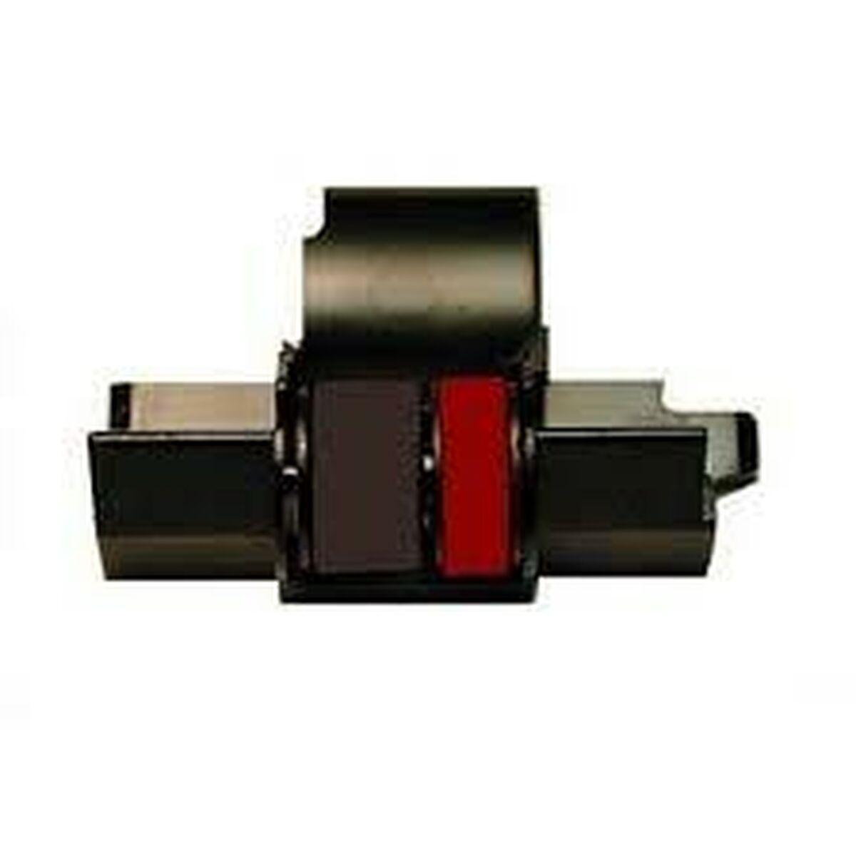 Casio IR-40T - farverbånd til printer (sort/rød, nylon)