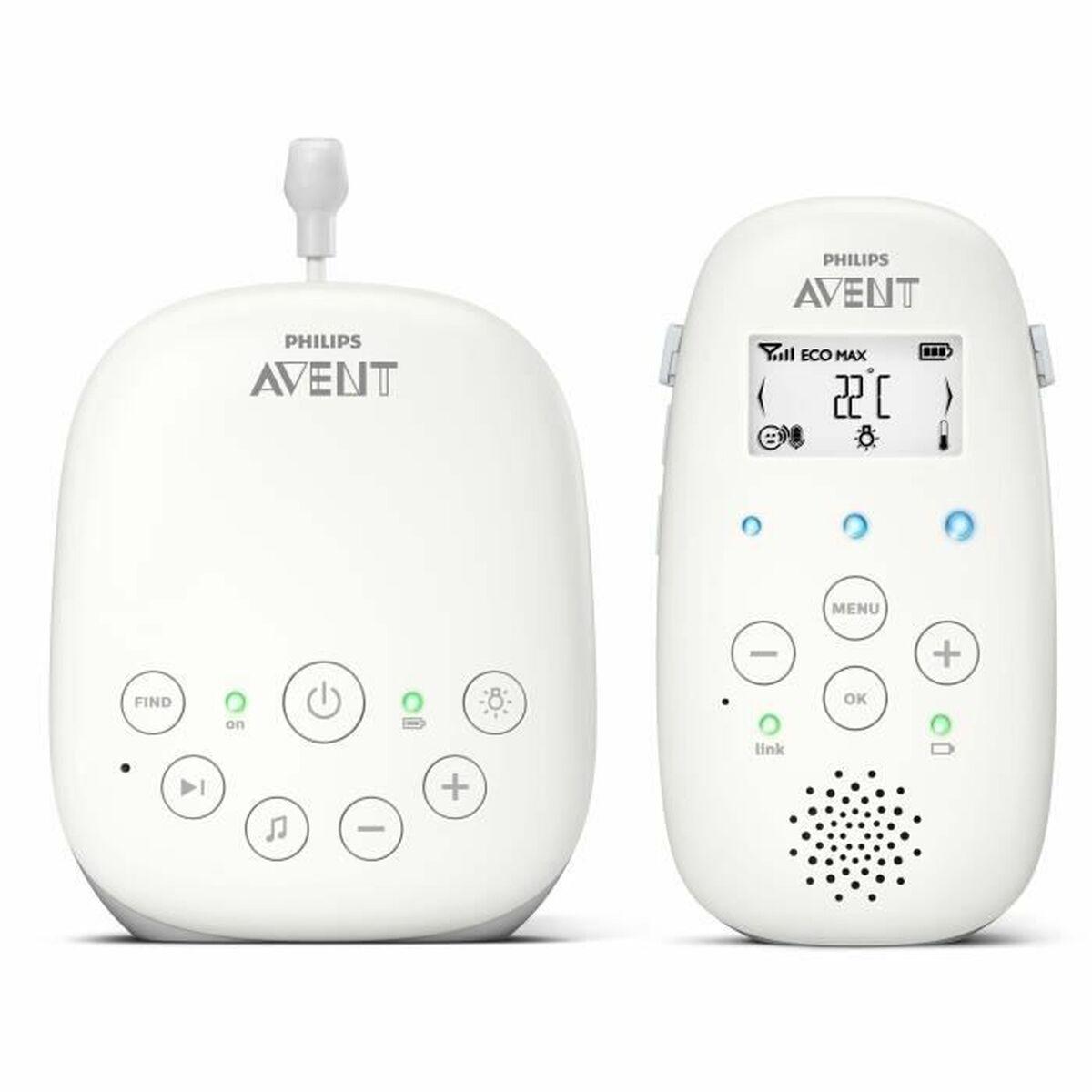 Philips Avent babyalarm - hvid, LCD, natlys billede