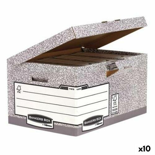Arkivboks Fellowes Grå 10 enheder (31 x 39 x 56 cm)