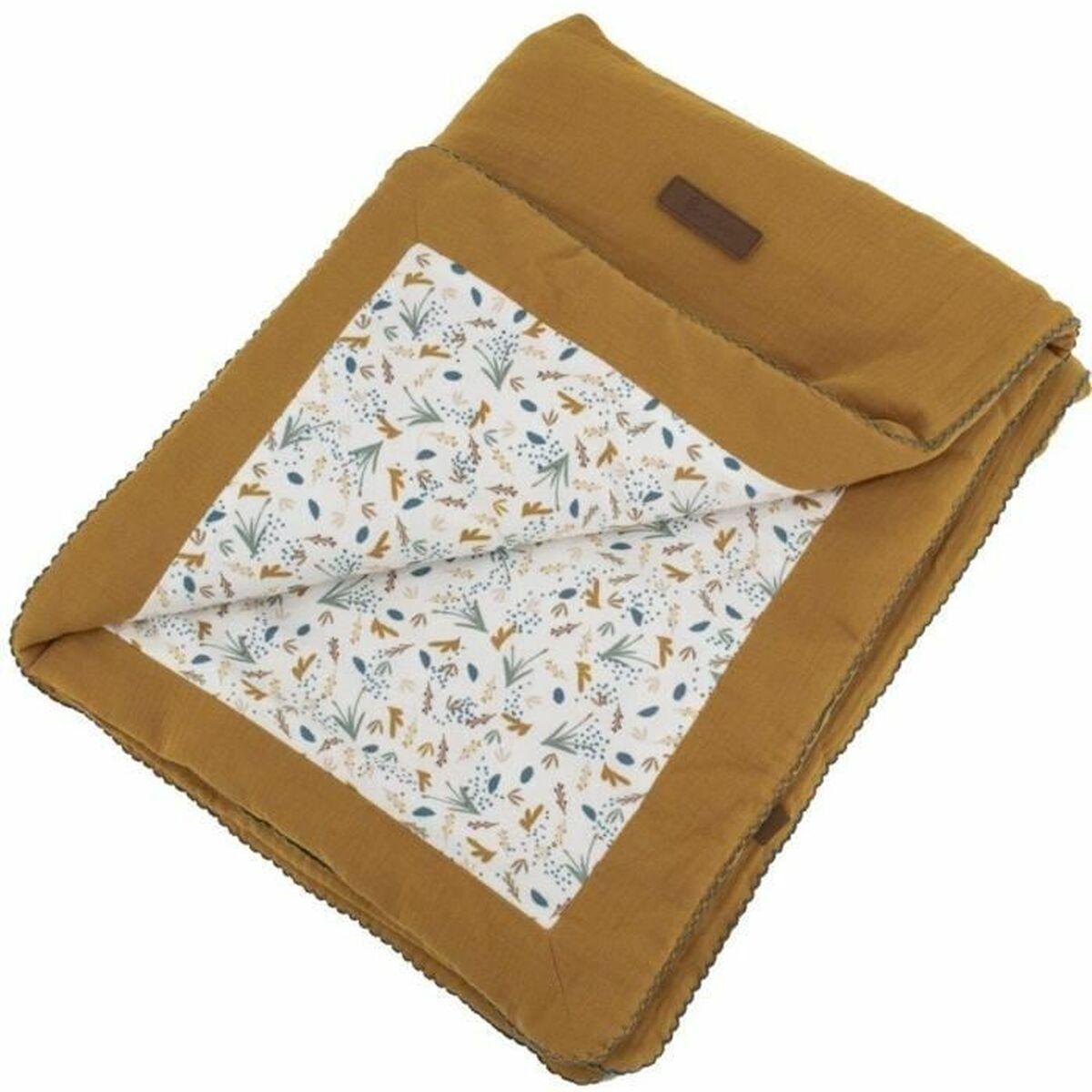 Domiva babytæppe brun 75 × 100 cm - 2 dele