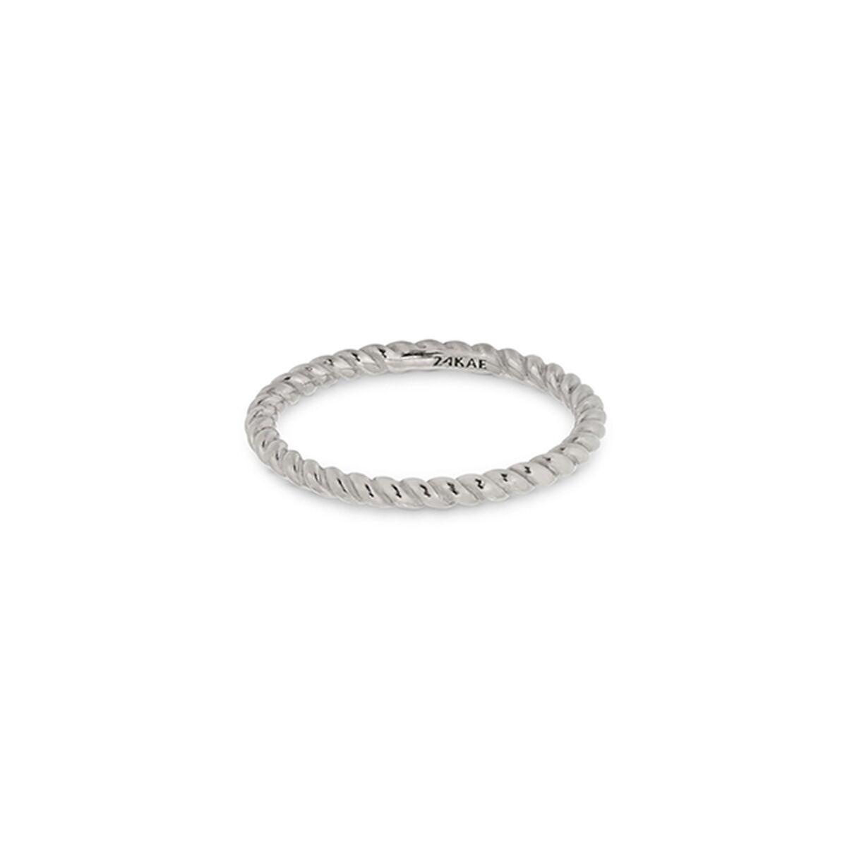 24KAE ring til kvinder - sølvfarvet, størrelse 16 (12423S/56)