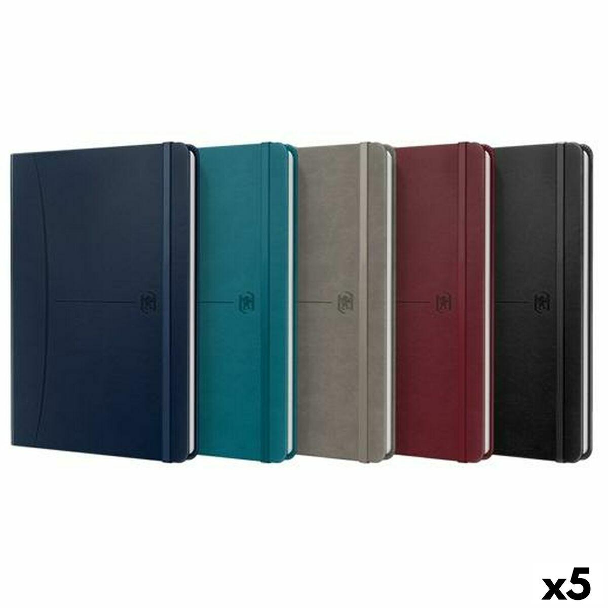 Oxford notesbog med linjer A5 - 80 ark (pakke á 5)