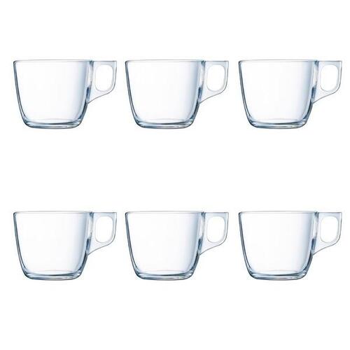 Dele kaffekopsæt Luminarc Nuevo Gennemsigtig Glas 220 ml 6 Dele (6 stk)