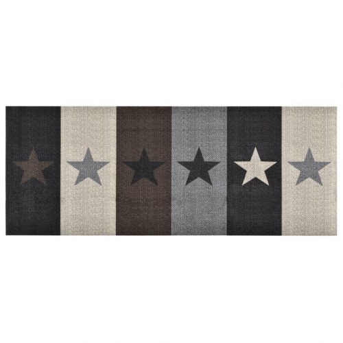 Køkkenmåtte 60x180 cm vaskbar stjernemønster