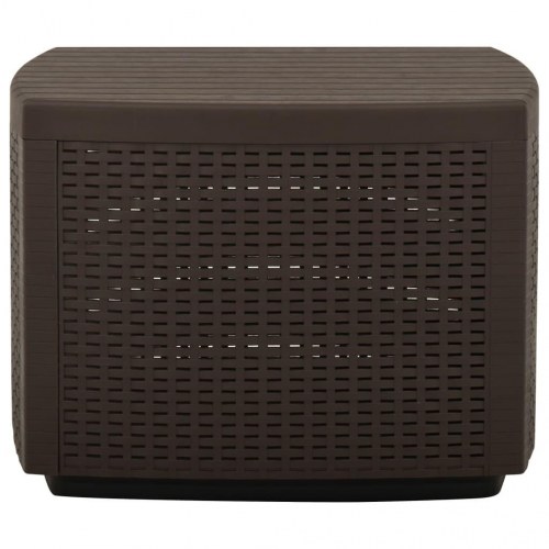 Havebord 53x53x40 cm plastik mokkafarvet