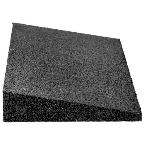 Gummirampe 2 stk. 50x20x1-4,3 cm sort