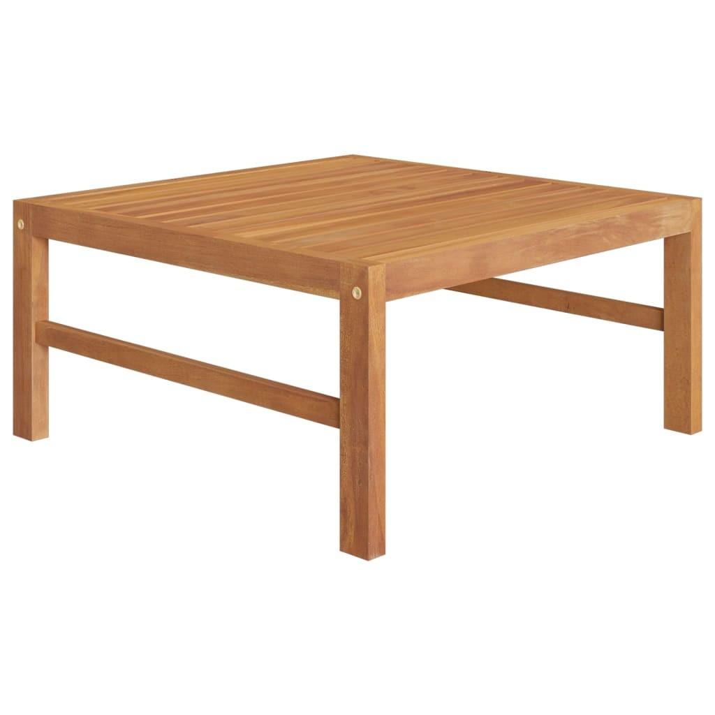 Havebord 63x63x30 cm massivt teaktræ