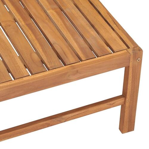 Havebord 63x63x30 cm massivt teaktræ