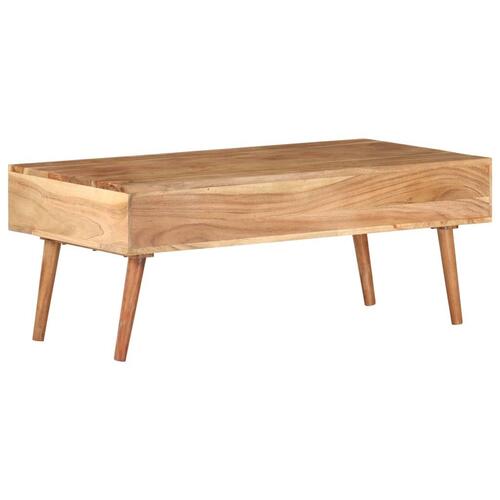 Sofabord 100x50x39 cm massivt akacietræ