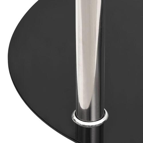 Sidebord 50x35x65 cm hærdet glas transparent