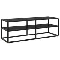 Tv-bord 120x40x40 cm glas sort