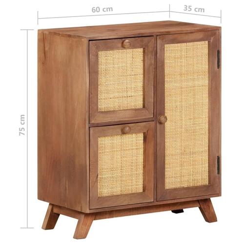 Skænk 60x35x75 cm massivt mangotræ