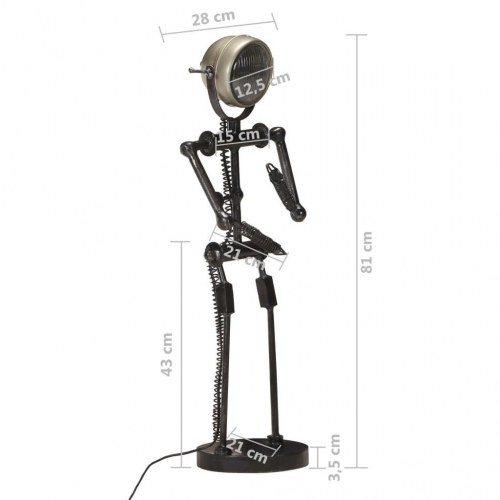 Standerlampe med motorcykellygte dukkefacon E27