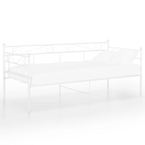 Sengestel til sovesofa 90x200 cm metal hvid