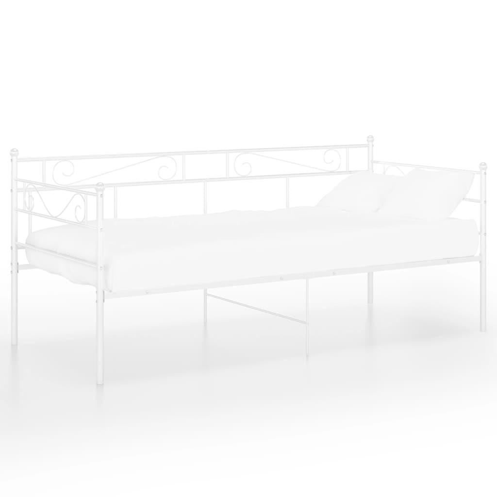 Sengestel til sovesofa 90x200 cm metal hvid