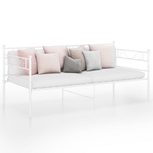 Sengestel til sovesofa 90x200 cm metal hvid