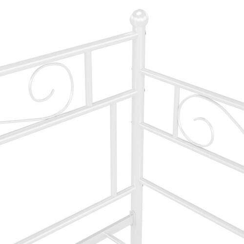 Sengestel til sovesofa 90x200 cm metal hvid