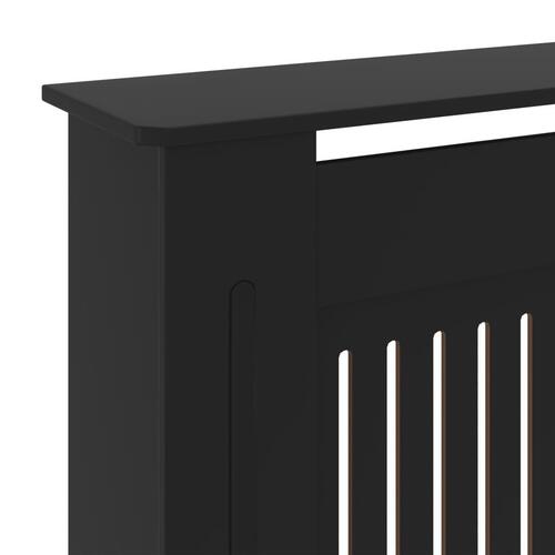 Radiatorskjuler 205 cm MDF sort