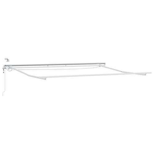 Automatisk Udtækkelig Markise med LED Sort 450x300 cm, Markise Afløsningsstof til 4.5x3 m Ramme Sort