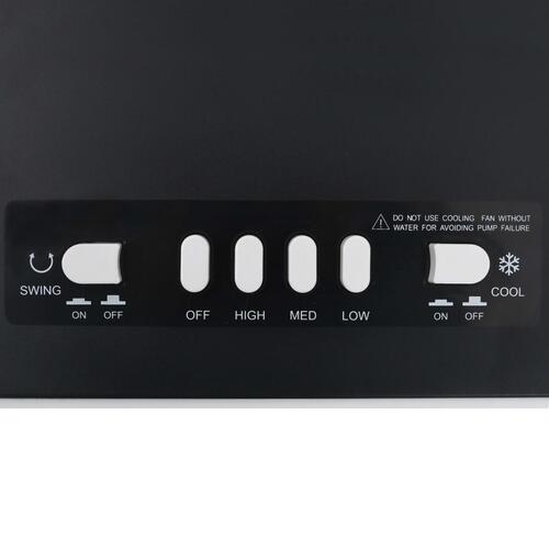 3-i-1 mobil luftkøler 61x31x27 cm 65 W sort og hvid