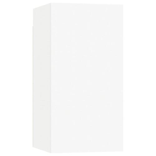 Tv-bord 30,5x30x60 cm konstrueret træ hvid