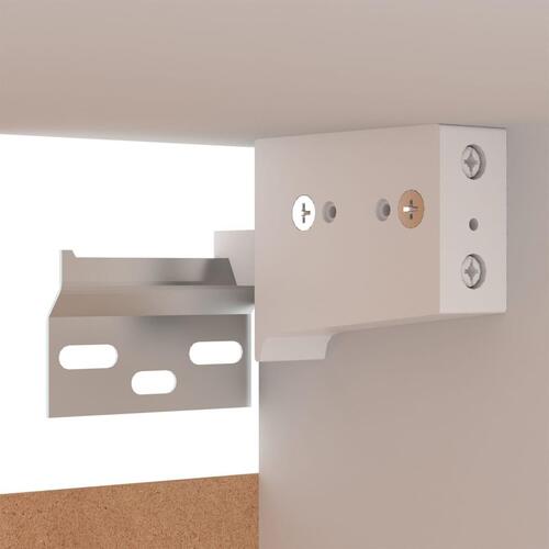 Tv-bord 30,5x30x60 cm konstrueret træ hvid