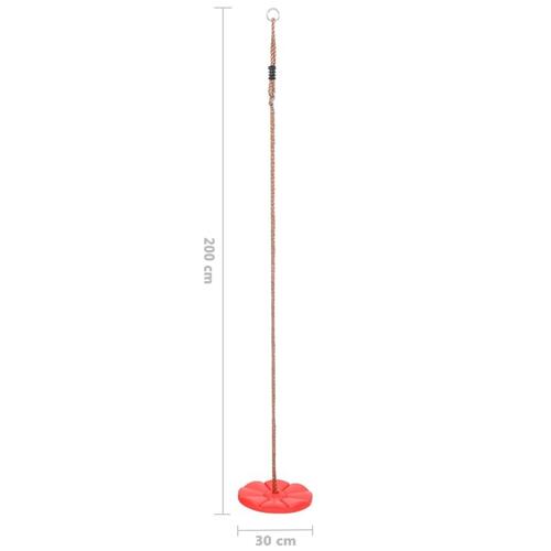 Gynge 200 cm rød