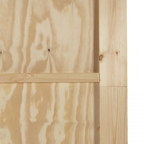 Glidedør med hardware sæt 86x198.5 cm solid fyrretræ, indvendig dør "ORKDAL" 86x198.5x4 cm solid fyrretræ