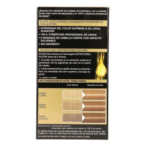 Permanent Farve Syoss Olio Intense Uden ammoniak Nº 7,10 Blond Natur