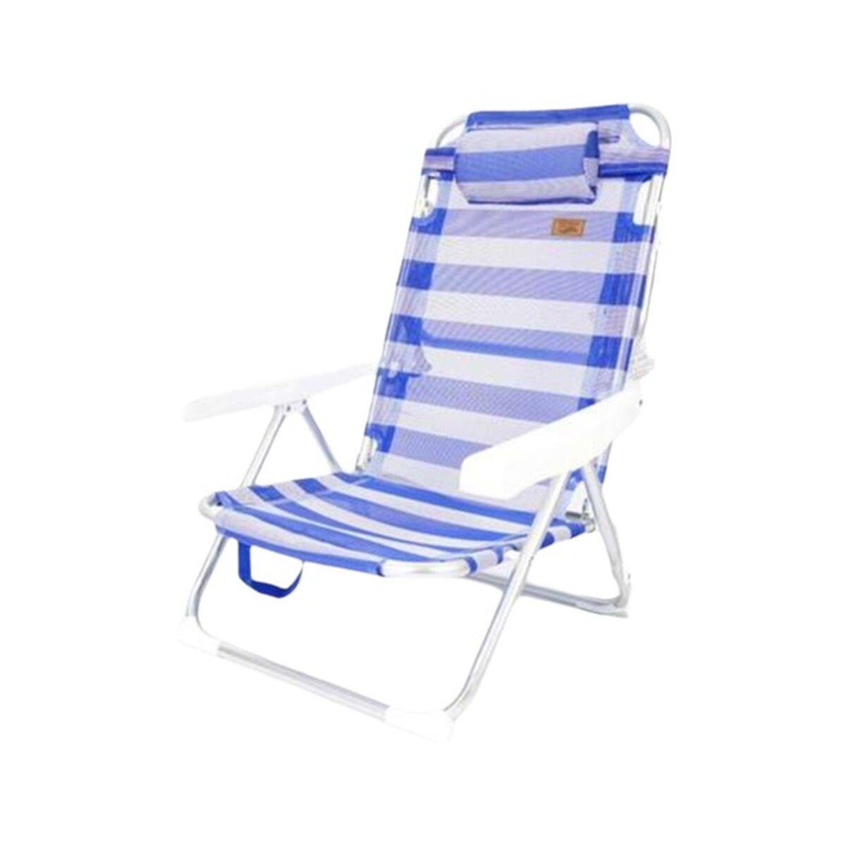 Ociotrends strandstol - Blå, foldbar, 60 × 50 × 82 cm