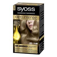 Permanent Farve Syoss Olio Intense Uden ammoniak Nº 7,58 Blond Sand