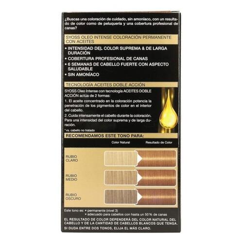 Permanent Farve Syoss Olio Intense Uden ammoniak Nº 8,60 Honning blond