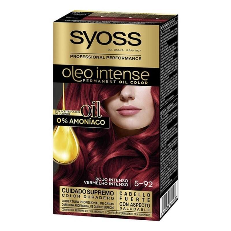 Permanent Farve Syoss Olio Intense Uden ammoniak Nº 5,92 Intens Rød