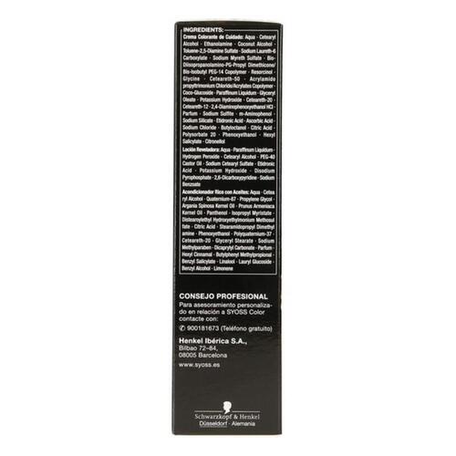 Permanent Farve Syoss Olio Intense Uden ammoniak Nº 1,10 Sort Intens