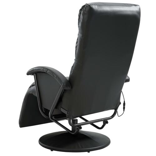 Massagestol kunstlæder sort
