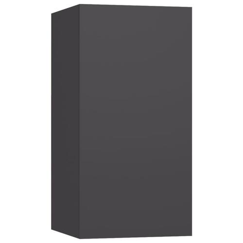 Tv-bord 30,5x30x60 cm konstrueret træ grå