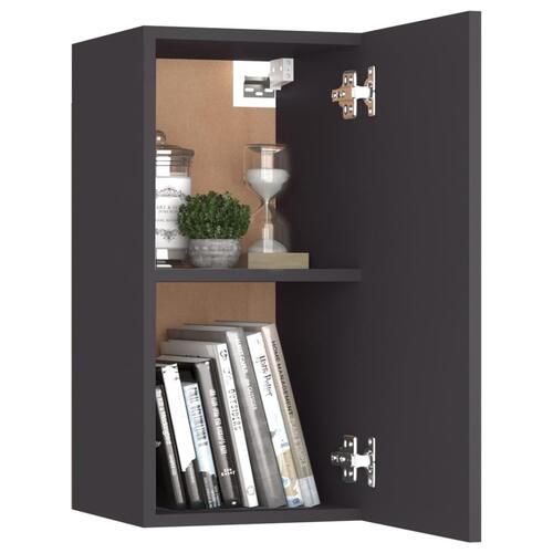 Tv-borde 2 stk. 30,5x30x60 cm konstrueret træ grå