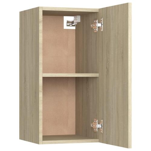 Tv-bord 30,5x30x60 cm konstrueret træ sonoma-eg