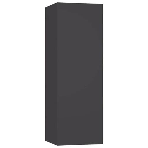 Tv-bord 30,5x30x90 cm konstrueret træ grå