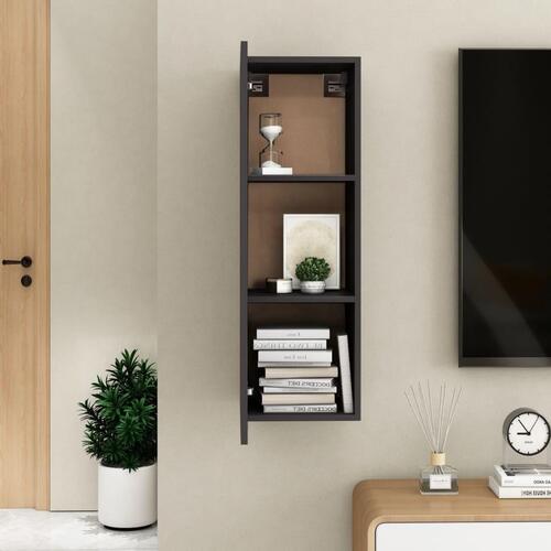 Tv-bord 30,5x30x90 cm konstrueret træ grå
