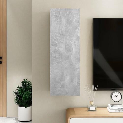 Tv-bord 30,5x30x90 cm konstrueret træ betongrå