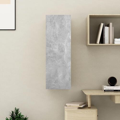 Tv-bord 30,5x30x90 cm konstrueret træ betongrå