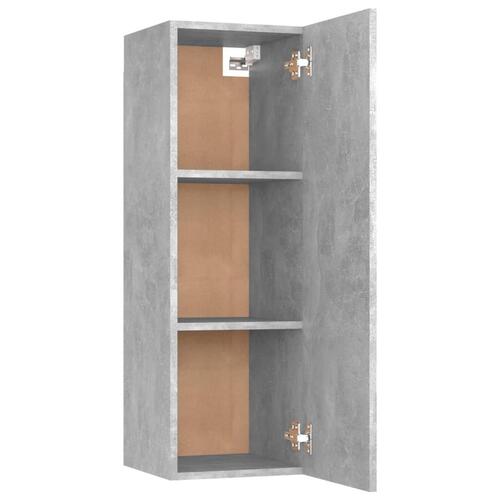 Tv-bord 30,5x30x90 cm konstrueret træ betongrå