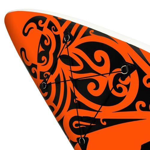 Oppusteligt paddleboardsæt 305x76x15 cm orange