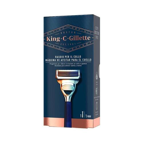 Elektrisk barbermaskine King C Gillette Neck Razor Blå