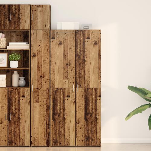 Highboard Gamle Træ 40x42.5x185 cm Ingeniørtræ