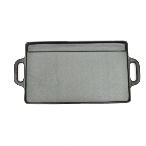 Grillplade 50x23 cm vendbar støbejern