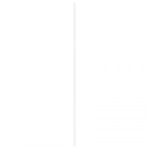 Indvendig Dør med Glas "ORKDAL" Hvid 83x232x4 cm