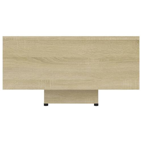 Sofabord 85x55x31 cm konstrueret træ sonoma-eg