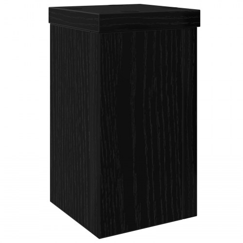 Sort Egetræ Planteholder Sæt af 2 Sort egetræ Træ 10 x 10 x 18 cm